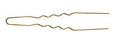 Hårnålar 'Curler Pins', krus, guld 65x0,55mm 50st 3150059