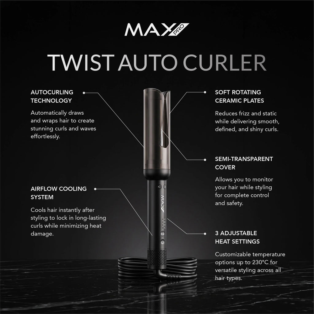 MaxPro Twist Auto Curler 34mm